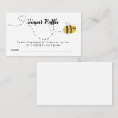 Bienentaucher Raffle Baby Dusche Begleitkarte (Vorne/Hinten)