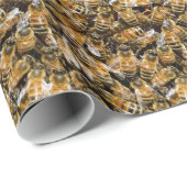 Bienenteppich Geschenkpapier (Rolleneckpunkt)