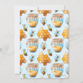 Bienentheater können Babydusche nicht per Post zus Einladung (Rückseite)