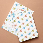 Bienenthema Briefmarke Pattern Baby Dusche Einladung