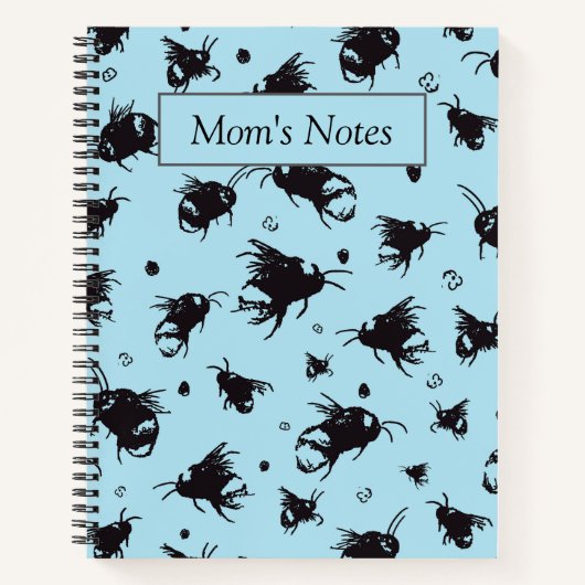Bienenthema Custom Notebook für Lehrer oder Mamas Notizblock (Vorderseite)