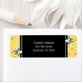 Bienenthema Honeycomb-Rücksendeadresse (Insitu)