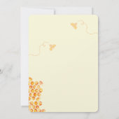 Bienenthema - Party Einladung (Rückseite)