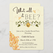 Bienenthema - Party Einladung (Vorne/Hinten)