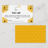 Bienenthema Windeln Raffle Baby Duschplatz Platzkarte (Vorne/Hinten)