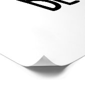 Bienenthoven Funny Music Bee Pun Poster (Ecke)