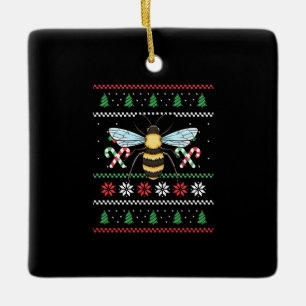 Bienentierbeere Ugly Christmas Keramikornament