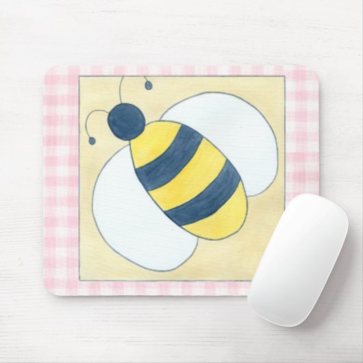 Bienentrio mit Blume Mousepad (Mit Mouse)