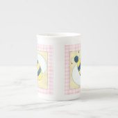 Bienentrio mit Blume Porzellantasse (Vorderseite)