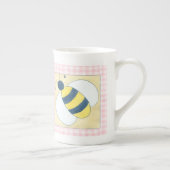 Bienentrio mit Blume Porzellantasse (Rechts)