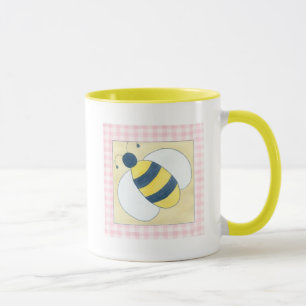 Bienentrio mit Blume Tasse
