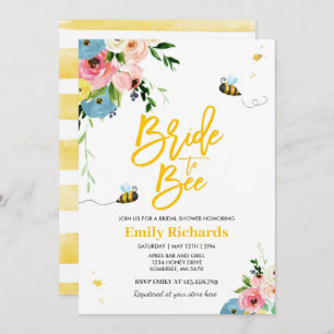 Bienenvölker-Dusche zur Einladung von Blumenbraut 