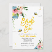 Bienenvölkerdusche Einladung zur Blumenbraut (Vorderseite)