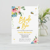 Bienenvölkerdusche Einladung zur Blumenbraut (Stehend Vorderseite)