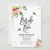 Bienenvölkerdusche Einladung zur Blumenbraut (Vorderseite)