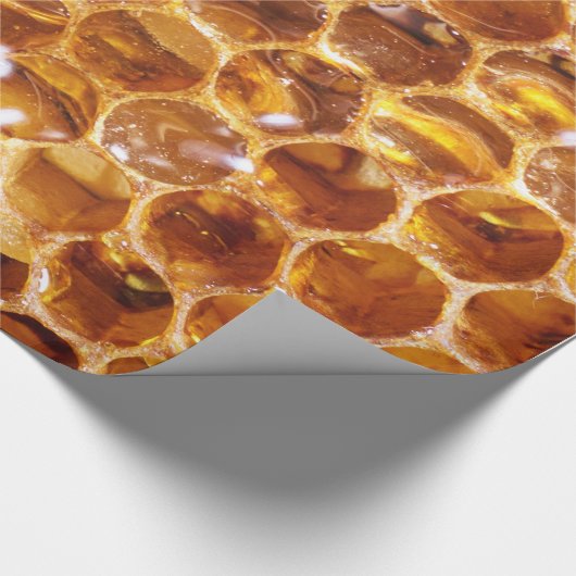 Bienenwabe Geschenkpapier (Ecke)