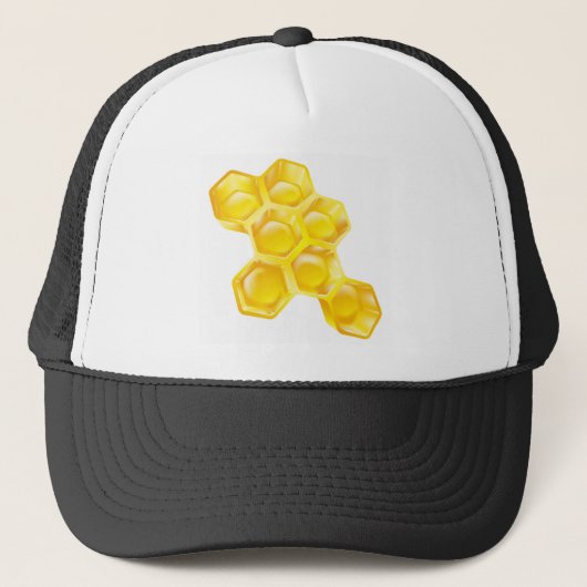 Bienenwabe Truckerkappe (Vorderseite)