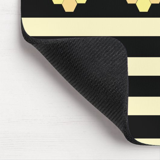 Bienenwaben auf Streifen Mousepad (Ecke)