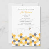 Bienenwaben-Dusche/Party Einladung (Vorderseite)