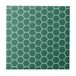 Bienenwaben-Hexagon-Muster Forest Greens Fliese