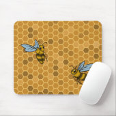 Bienenwaben-Hummel-Bienen Mousepad (Mit Mouse)