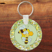 Bienenwaben  schlüsselanhänger (Rückseite)