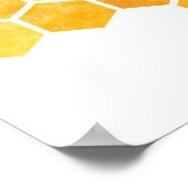 Bienenwabengelb Poster (Ecke)