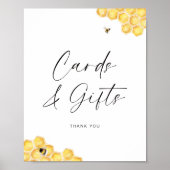 Bienenwabenkarte Brautparty Poster (Vorne)