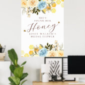 Bienenwabenkraub-Brautparty Poster (Heimbüro)