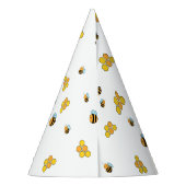 Bienenwabenkraub Gemustert Partyhütchen (Rückseite)