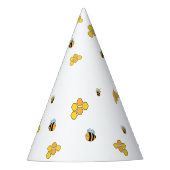 Bienenwabenkraub Gemustert Partyhütchen (Vorderseite)