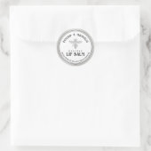 Bienenwachs Lip Balm Stilisierte Königin Biene Sil Runder Aufkleber (Tasche)