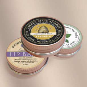 Bienenwachs mit Vintagem Skep und Bienen Runder Aufkleber