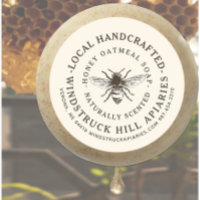 Bienenwachs-Seifenlabel Honeybee Natural Honey Sce