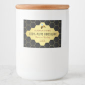 Bienenwachs und Honigwabenrüben Lebensmitteletikett (Vorderseite)