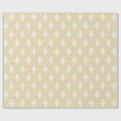 Bienenwachs Victorian Fleur de Lys Geschenkpapier (Flach)