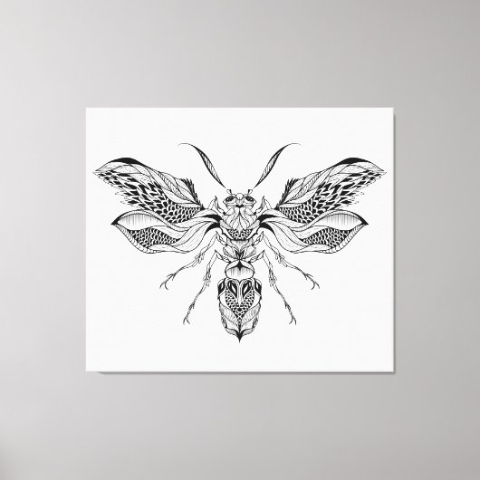 Bienenwaschbecken Tattoo 6 Leinwanddruck (Vorderseite)