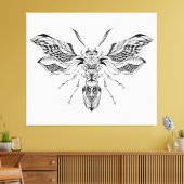 Bienenwaschbecken Tattoo 6 Leinwanddruck (Insitu (Wohnzimmer))