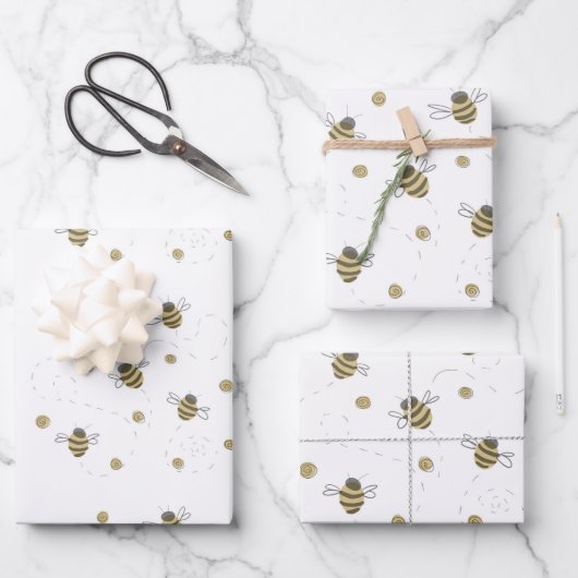 Bienenwaschpapier Geschenkpapier Set (Vorderseite)