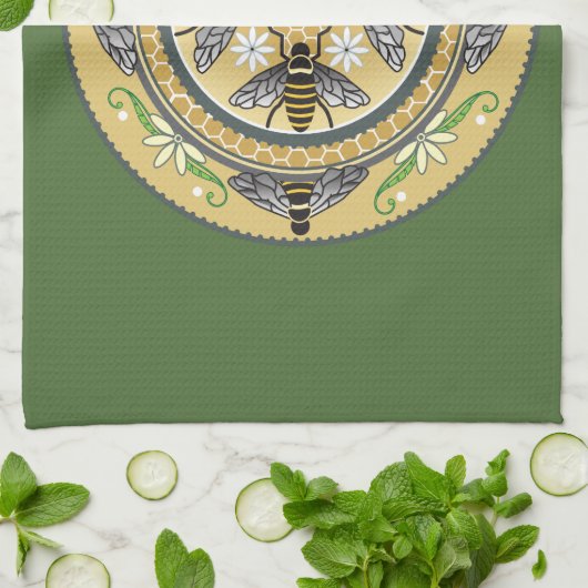 Bienenwaschtuch Handtuch (Gefaltet)