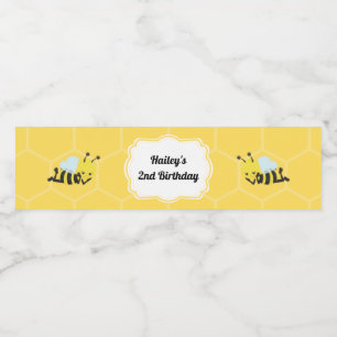 Bienenwasser-Flaschenetikett Party Wasserflaschenetikett