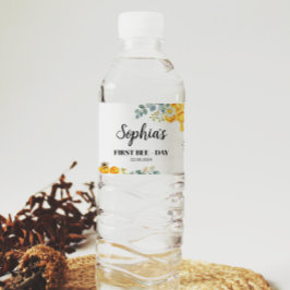 Bienenwasserflasche Etikett Geburtstagsdusche