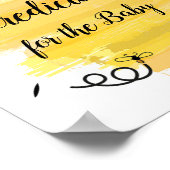 Bienenwasservorhersagen für Baby Poster (Ecke)