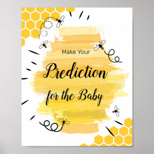 Bienenwasservorhersagen für Baby Poster
