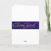 Bienenweihnachtskarte Feiertagskarte (Rückseite)