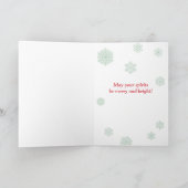 Bienenweihnachtskarte Feiertagskarte (Innenseite)