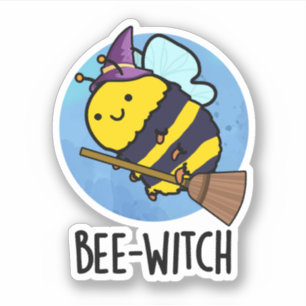 Bienenwitch-Funny Bee Pun Aufkleber