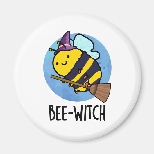 Bienenwitch-Funny Bee Pun Magnet (Vorne)