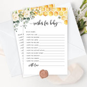 Bienenwünsche für Babykarte Einladung