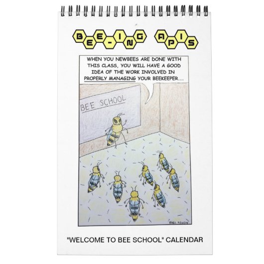 Bienenzähler "Willkommen in der Bienenschule" Kale Kalender (Titelbild)